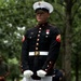 U.S. Marine Corps Silent Drill Platoon performs at 9/11 Memorial