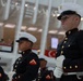 U.S. Marine Corps Silent Drill Platoon performs at World Trade Center Oculus