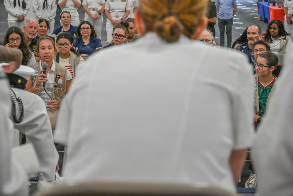 Girl Scouts Tour USS Arlington (LPD 24)