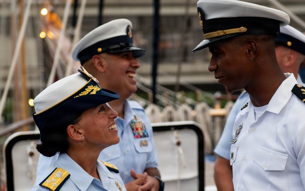U.S. Coast Guard Vice Adm. Jo-Ann F. Burdian Meets with Dominican Republic Partners During SAIL250 Welcome Reception