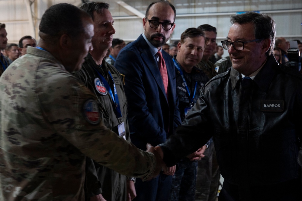 Chilean Minister of Defense visits U.S. Airmen during Exercise Salitre 2026