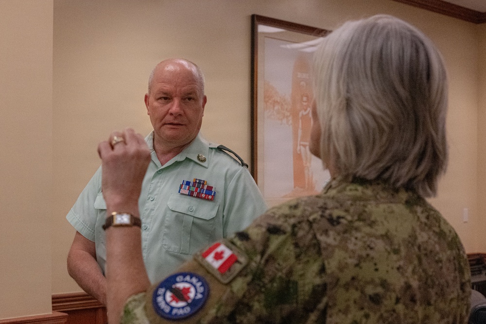 CAF CWO Bob McCann visits Ford Island Conference Center
