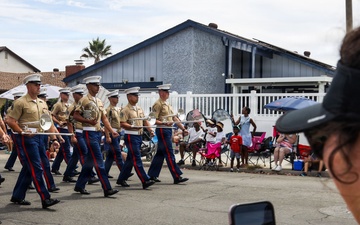 3rd MAW Band marches in Mira Mesa Independence Day Celebration