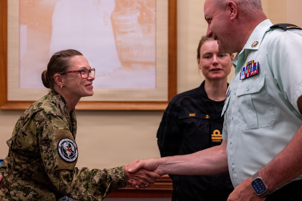CAF CWO Bob McCann visits Ford Island Conference Center