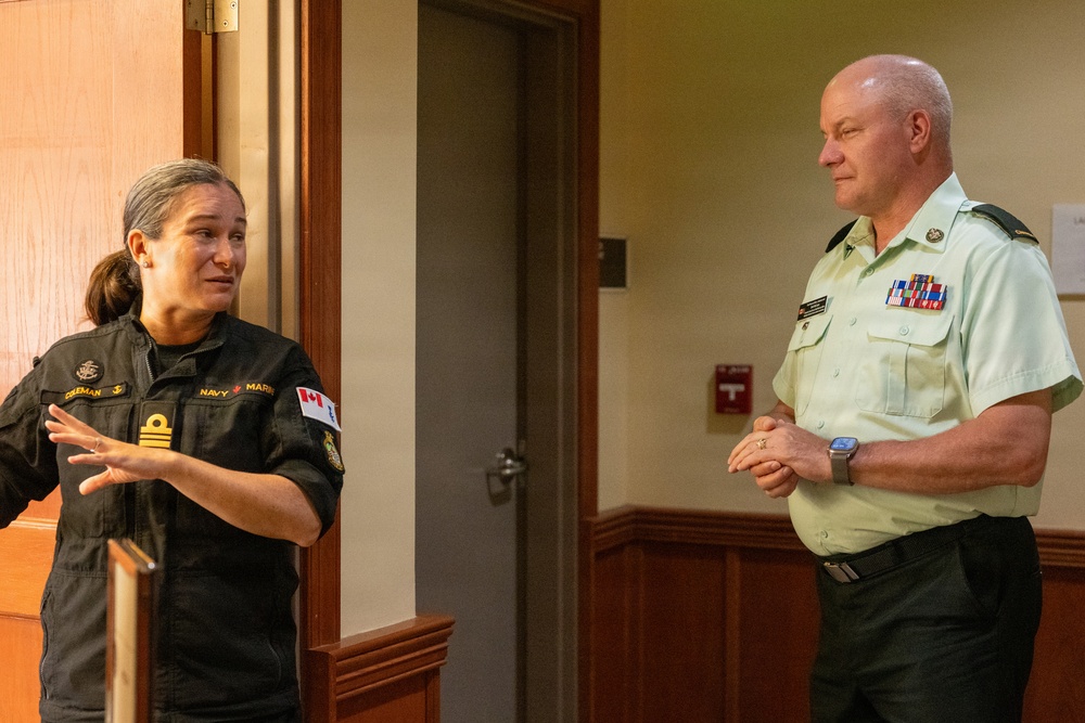 CAF CWO Bob McCann visits Ford Island Conference Center