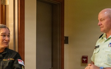 CAF CWO Bob McCann visits Ford Island Conference Center