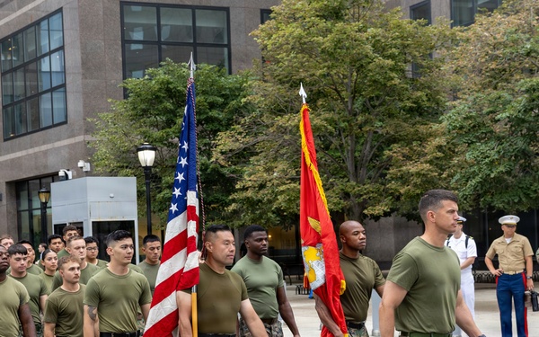 Marines Lead Freedom Run to 9/11 Remembrance Ceremony