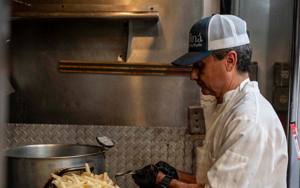 U.S. Navy and Spanish Sailors Visit Le Rivage Restaurant in NYC