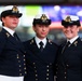 British Royal Navy Sailors pose for a photo in Times Square in New York-INR250