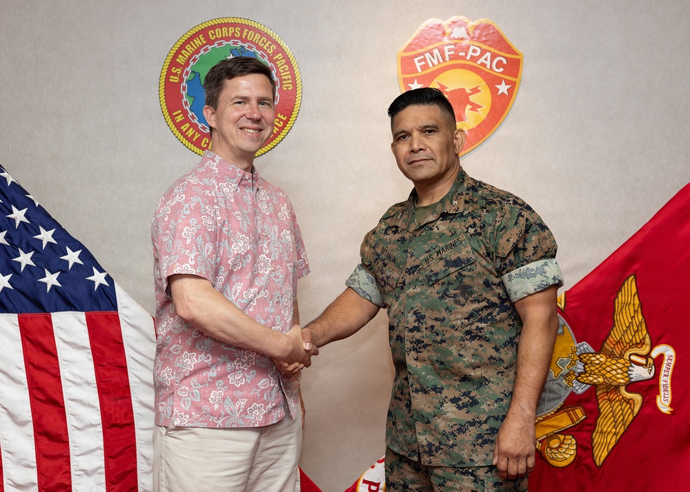 Key Leader Engagement with MARFORPAC chief of staff and Tim Nelson