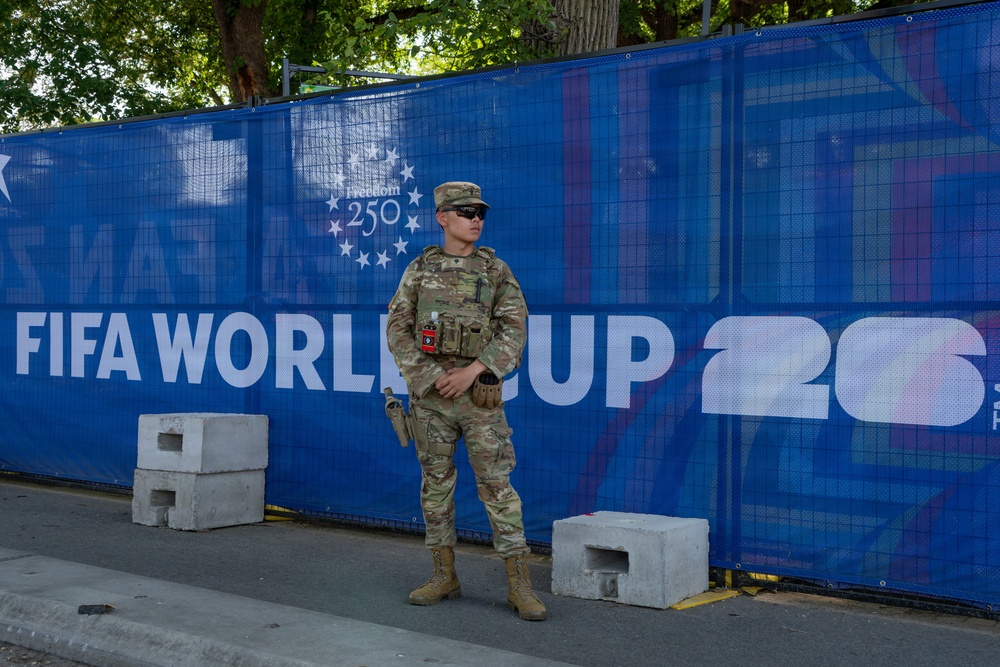 Mississippi National Guardsmen support America 250 at the FIFA Fan Fest