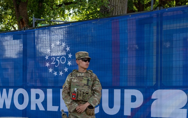 Mississippi National Guardsmen support America 250 at the FIFA Fan Fest