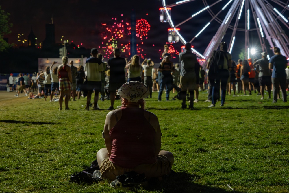 Fireworks fill the skies over Washington, D.C. during America 250