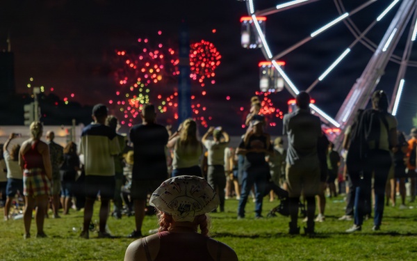 Fireworks fill the skies over Washington, D.C. during America 250