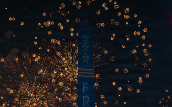 Fireworks fill the skies over Washington, D.C. during America 250
