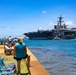 U.S.S. Theodore Roosevelt departs Pearl Harbor during RIMPAC 2026