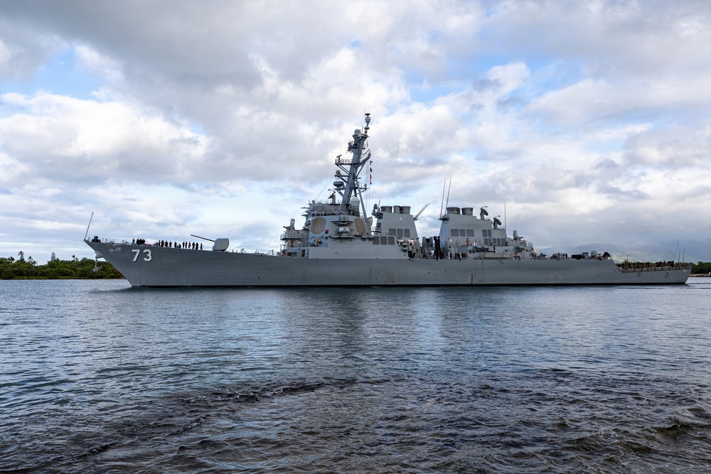 USS Decatur departs Pearl Harbor to Begin RIMPAC 2026 Sea Phase