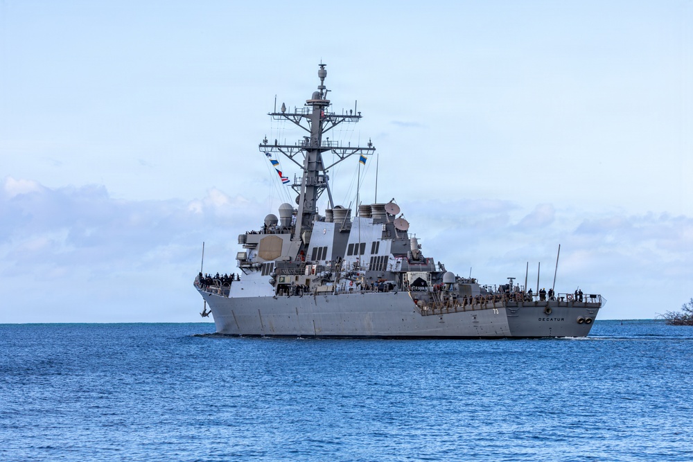 USS Decatur departs Pearl Harbor to Begin RIMPAC 2026 Sea Phase