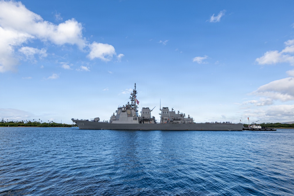 JS Kongo departs Pearl Harbor to begin RIMPAC 2026 Sea Phase