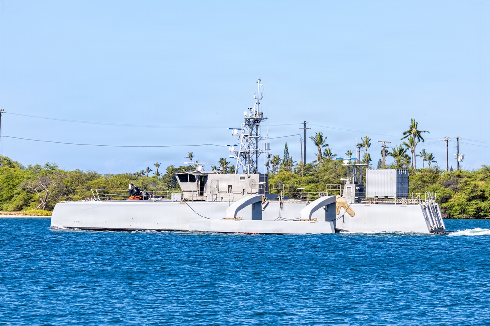 Sea Hunter departs Pearl Harbor to begin RIMPAC 2026 sea phase