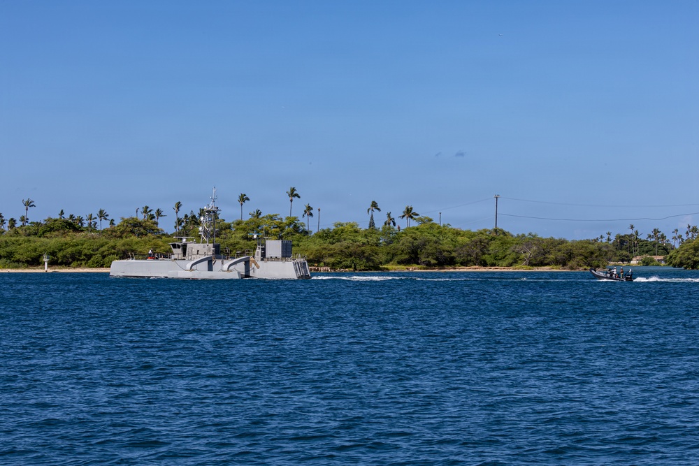 Sea Hunter departs Pearl Harbor to begin RIMPAC 2026 sea phase