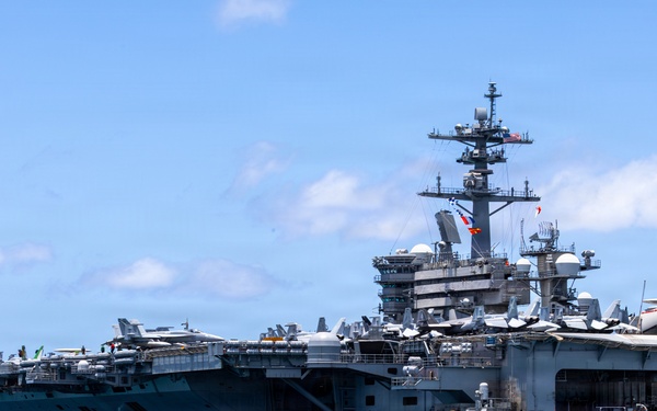 USS Theodore Roosevelt departs Pearl Harbor to begin RIMPAC 2026 sea phase