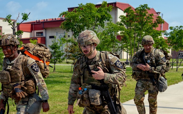 602d ASB Competes in 2ID Combat Relay