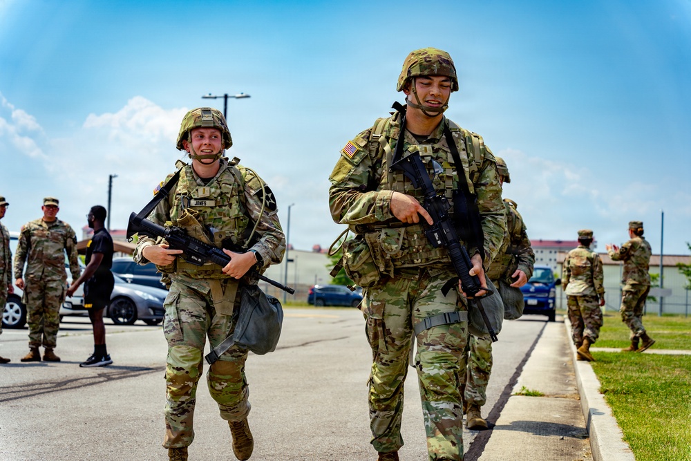 602d ASB Competes in 2ID Combat Relay
