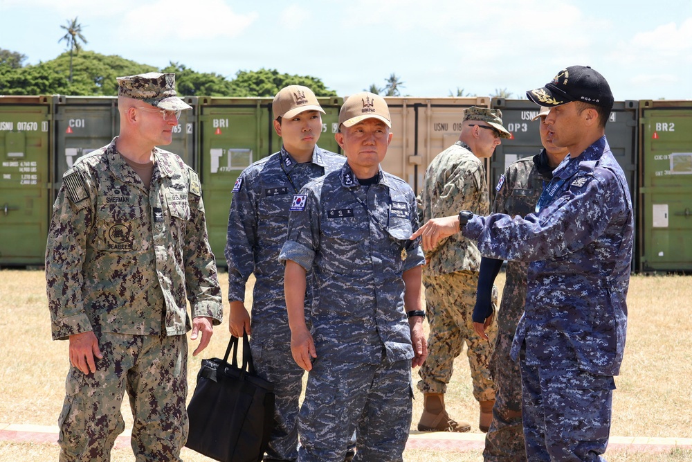 Distinguished international partners tour the RIMPAC 2026 humanitarian assistance and disaster relief camp