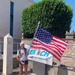 U.S. Army Pfc. Malenah Worden, animal care specialist at Veterinary Medical Center Europe, after conquering the 40-mile trek in Trobole, Italy.