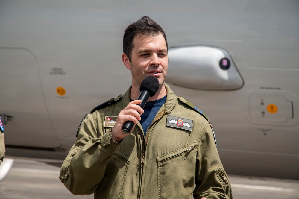 Maritime Patrol and Reconnaissance Aircraft component of Combined Task Force 172 participate in media availability for RIMPAC 2026