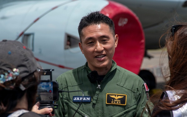 Maritime Patrol and Reconnaissance Aircraft component of Combined Task Force 172 participate in media availability for RIMPAC 2026