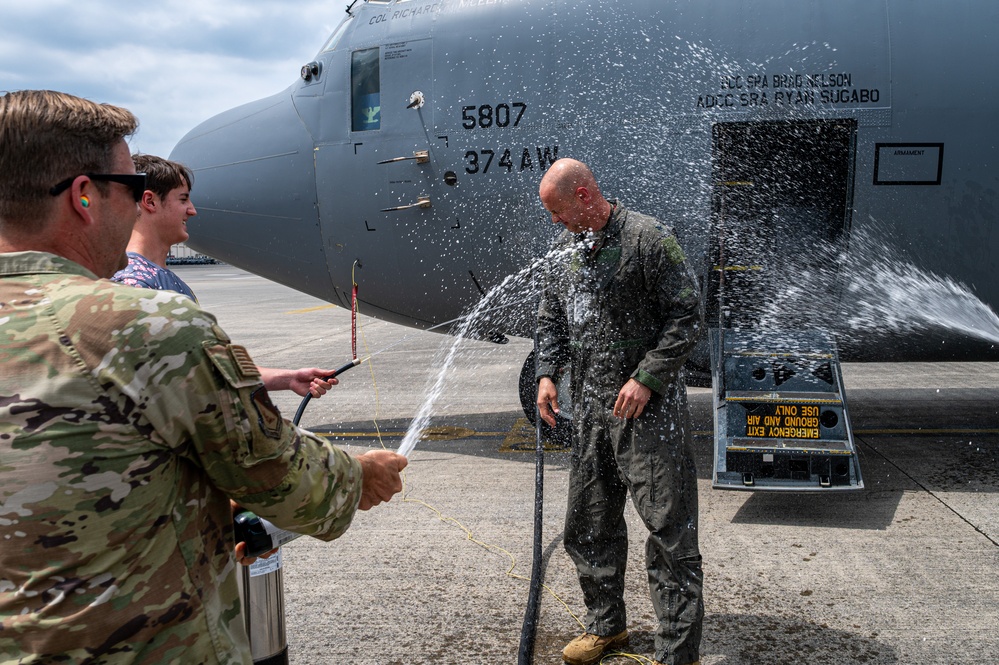 374 AW commander completes final flight