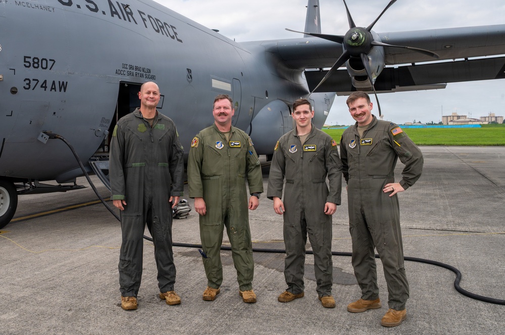 374 AW commander completes final flight