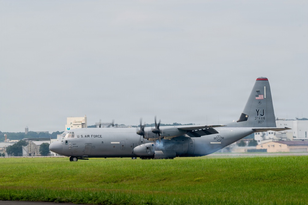 374 AW commander completes final flight