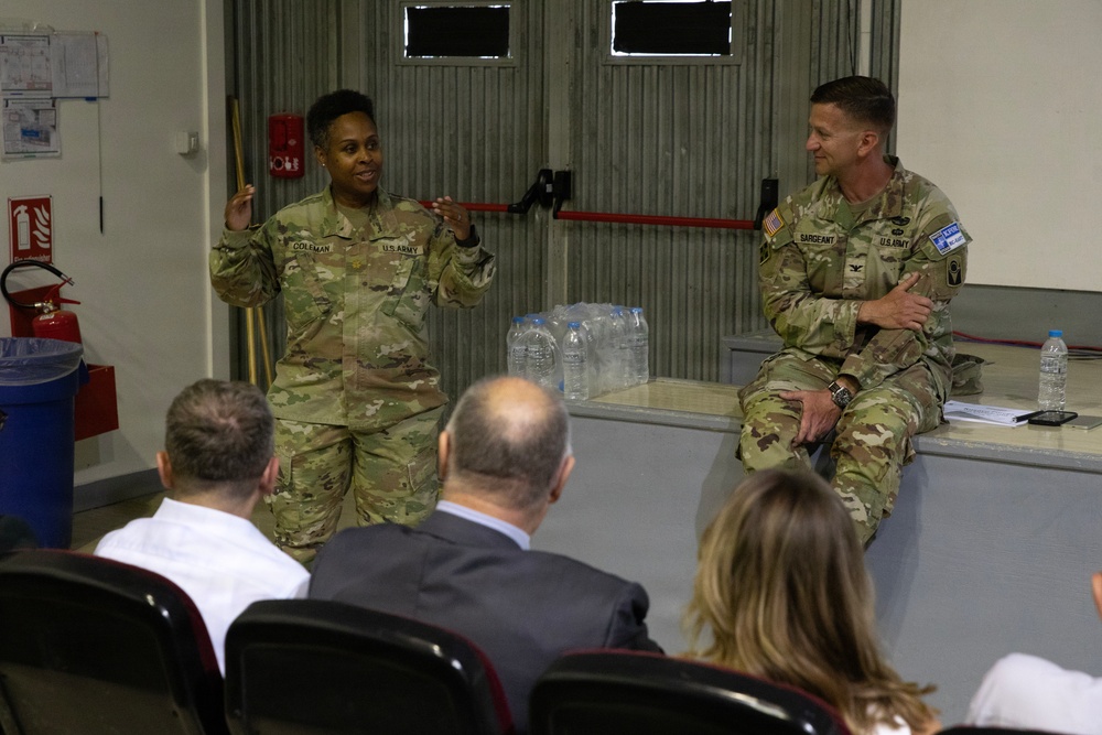 KFOR RC-E hosts America Inspires Freedom–The Kosovo Story project at Camp Bondsteel
