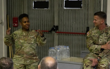 KFOR RC-E hosts America Inspires Freedom–The Kosovo Story project at Camp Bondsteel