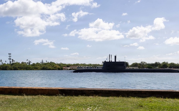 Dosan Ahn Changho (SS-038) departs Pearl Harbor to begin RIMPAC 2026 sea phase