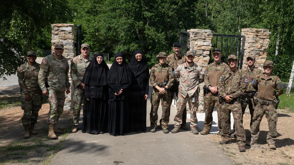 KFOR engineers support Brnjax Monastery gate project