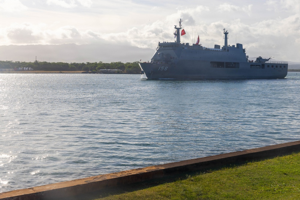 BAP Pisco (AMP156) Departs Pearl Harbor to begin RIMPAC 2026 sea phase