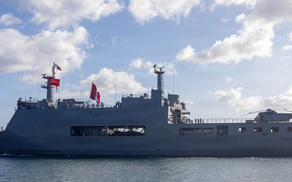 BAP Pisco (AMP156) Departs Pearl Harbor to begin RIMPAC 2026 sea phase