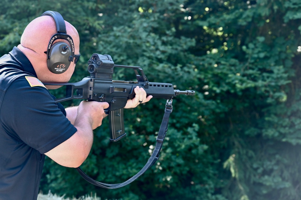 USAG Stuttgart Safety takes part in shooting competition, hosted by Bundeswehr Ulm in Dornstadt, June 25, 2026