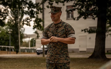 U.S. Marine Corps Forces, Europe and Africa conducts Headquarters Company change of command ceremony in Germany