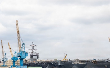 Norfolk Naval Shipyard Welcomes USS Gerald R. Ford for its First Planned Incremental Availability