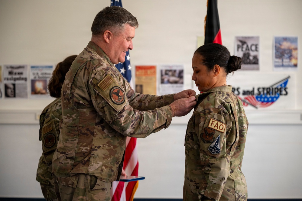 AFELM Military Personnel Exchange Program holds change of command ceremony
