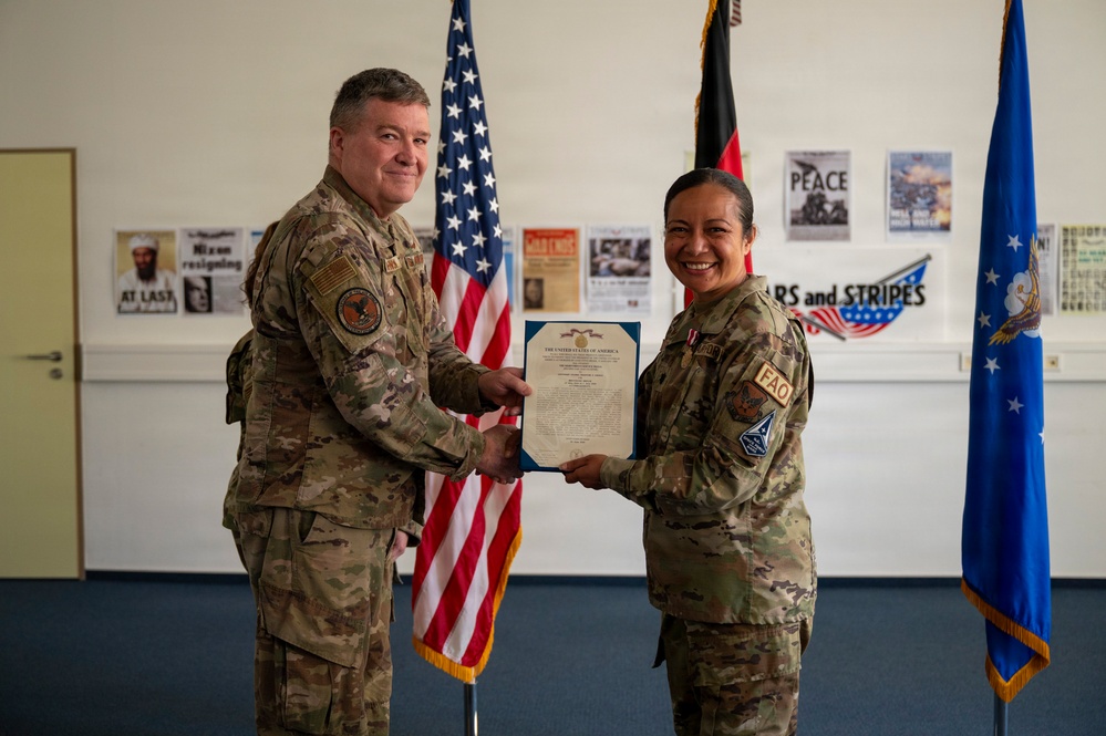 AFELM Military Personnel Exchange Program holds change of command ceremony