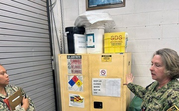 HAZMAT inspection at NAVSUP FLC Jacksonville site NAS JRB Fort Worth