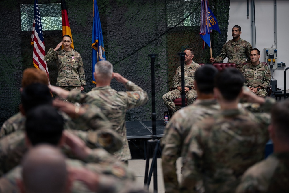 1st CBCS conducts change of command, welcomes new commander