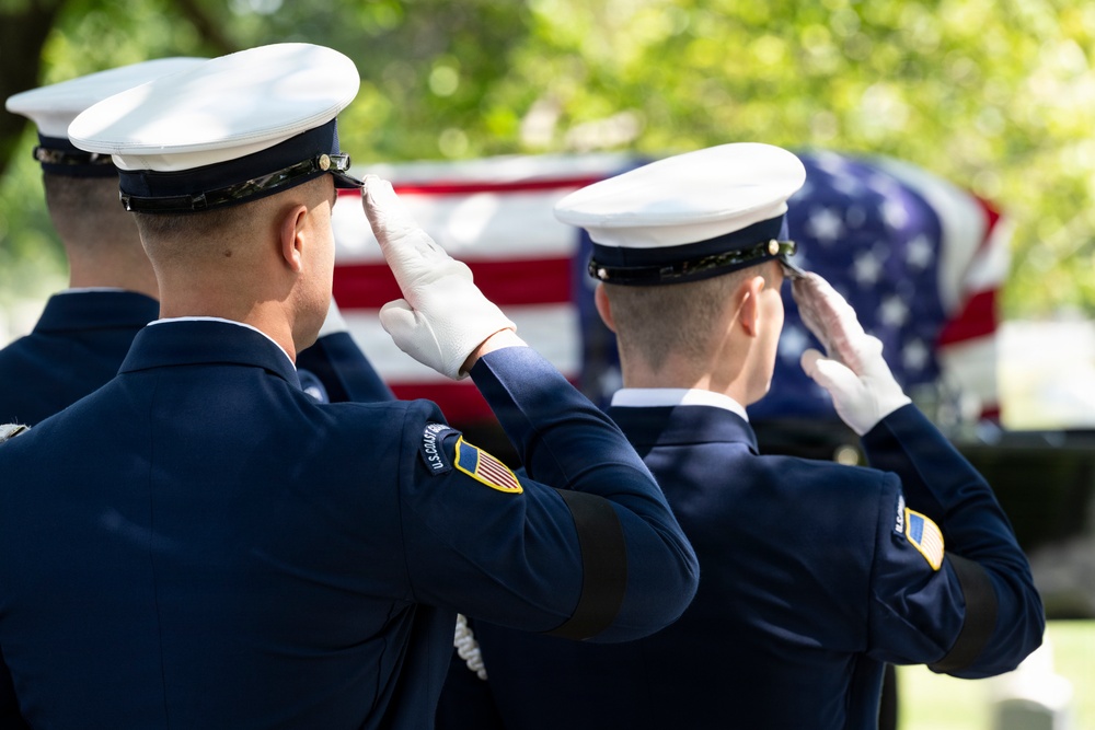 Full Military Funeral Honors with Escort were Conducted During a Memorial Service for U.S. Merchant Marine Galleyman-Utility Jose Pabon