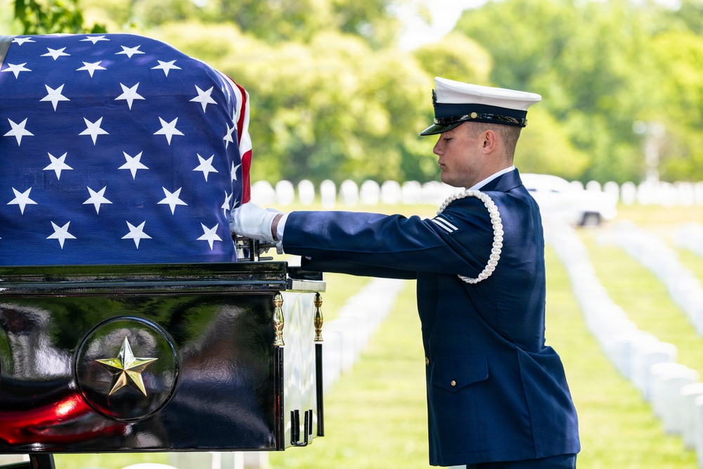 Full Military Funeral Honors with Escort were Conducted During a Memorial Service for U.S. Merchant Marine Galleyman-Utility Jose Pabon